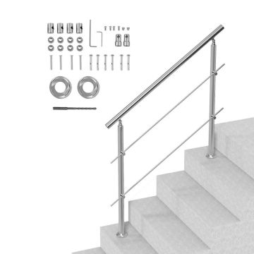 Handrail for outdoor stairs, 119.9 cm, 2 slats