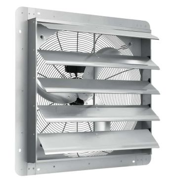 Aluminum wall-mounted exhaust fan 610 mm, 1400 rpm, high speed, with AC motor, for ventilation