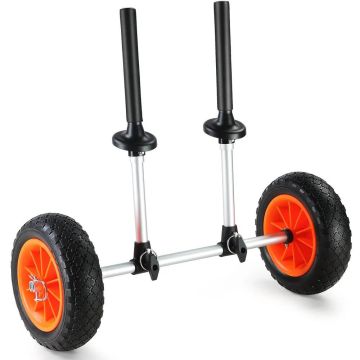 Sturdy kayak trolley 120 kg, adjustable, with foam protection