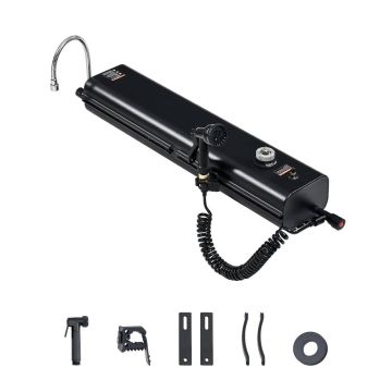 4 gallon aluminum outdoor water tank for roof rack, splash guard