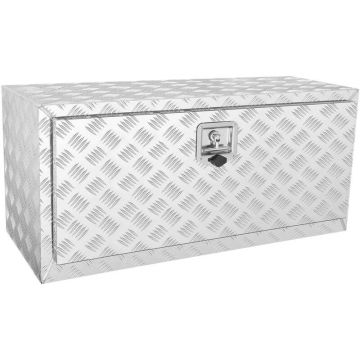 Aluminum diamond plate waterproof truck tool box 914x430x460 mm