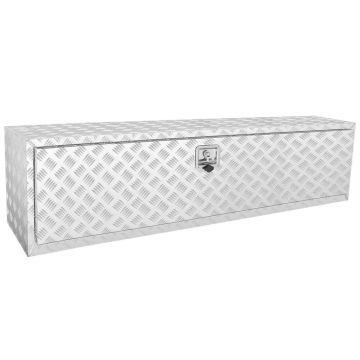 Aluminum diamond plate waterproof truck tool box 152.4x43.2x45.7 cm
