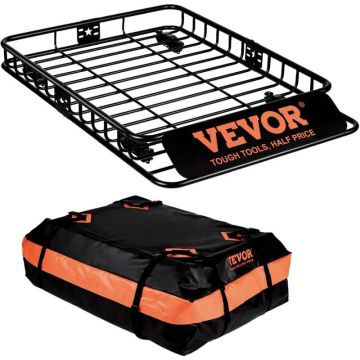 Torba na bagażnik dachowy 130,5 x 91,5 x 12,7 cm, 15 stóp sześciennych, wodoodporna, udźwig 90 kg, uniwersalna do SUV-ów i ciężarówek
