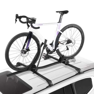 Aluminum vertical roof bike carrier, 15 kg, black