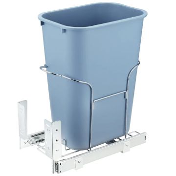 Pull-out 35 L trash can with slider for kitchen cabinets