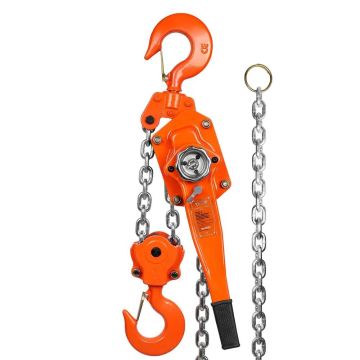 Manual chain hoist, 6 t, G80 galvanized steel, 6.1 m, with double latch brake