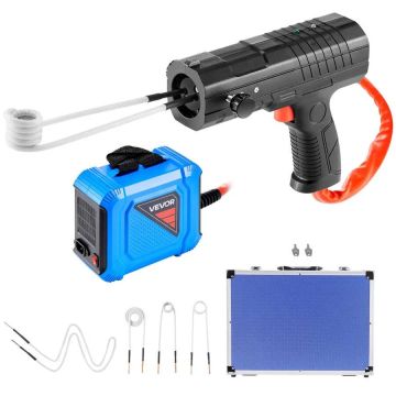 Induction heater screw extractor set, 1800 W, magnetic with tools