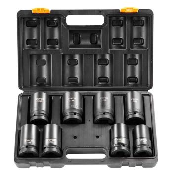 Impact head set, 8 pcs., 6 points, 2.5 cm