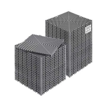 Mata drenażowa PP w kolorze szarym, 12x12 cali, 50 szt.