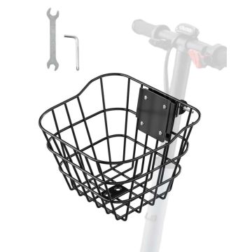 Front bike and electric scooter bag with steel bracket, up to 20 lbs.