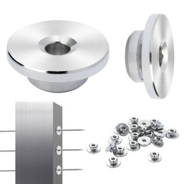 51 pc. cable railing set with 3.2 mm safety sleeves and tensioner