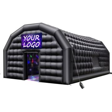 Dmuchany klub nocny 9x6x4 m z dmuchawą i oknami