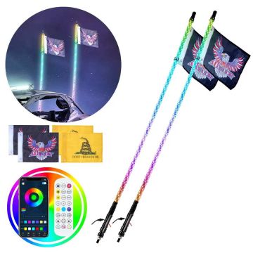 Oświetlenie LED RGB 0,91 m 2 szt. z pilotem do quada UTV RZR