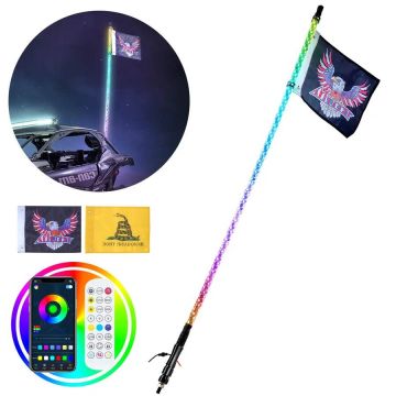 5-stopowy wodoodporny sygnalizator świetlny RGB z pilotem RF, do pojazdów UTV i ATV