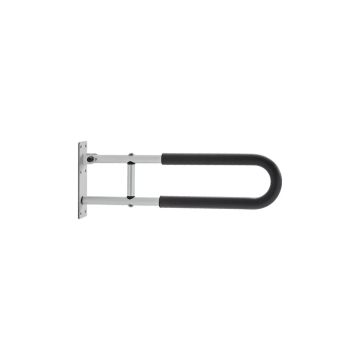 Toilet Folding U-Shaped Guardrail for Disabled, 23.8 Inch