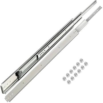 Soft-closing drawer runners, 50.8 cm, ball bearing, side mounting