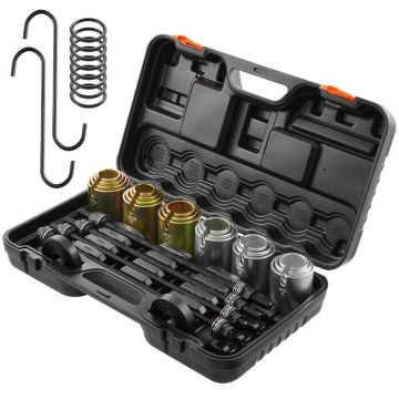 26-piece steel bushing pulling and pressing tool set with case