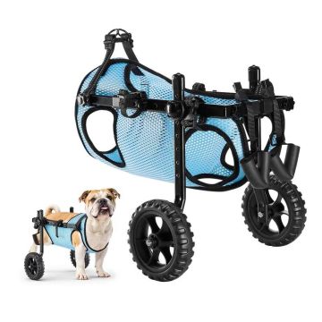Adjustable dog stroller medium size, 2 wheels, up to 15 kg