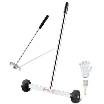 15 inch magnetic broom with wheels and telescopic handle