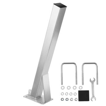 Stojak pod wyciągarkę do przyczepy łodziowej, ocynkowany, 76x76x863 mm, mocowanie w kształcie litery U