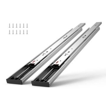 10 pairs 355.6 mm full extension drawer runners with ball bearings, steel, soft-closing