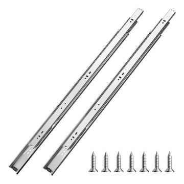 Drawer runners, 24 inches, 10 pairs, ball bearing, 100 lb load capacity