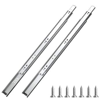 Drawer runners 22 inch, full extension, ball bearing, 100 lb load capacity, 10 pairs