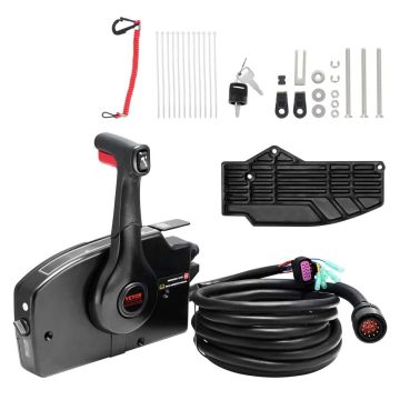 Marine throttle control unit, side, for mercury PT 4-stroke engine, 16.6 ft. wiring harness
