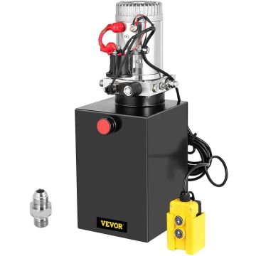 Electric 13 L hydraulic pump single-acting for dump trailer