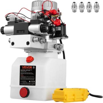 Pompa hydrauliczna 12 V ze zbiornikiem 4,5 l do przyczep wywrotek