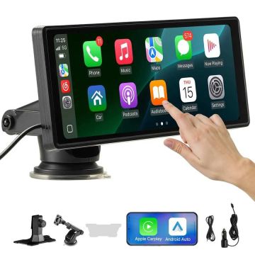 Bezprzewodowy samochodowy system stereo z ekranem dotykowym, GPS i Bluetooth