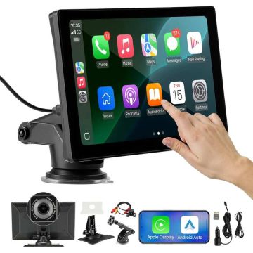 Bezprzewodowy samochodowy system stereo z ekranem dotykowym, CarPlay i GPS
