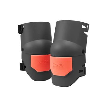 Knee protection for work with foam pad, black orange