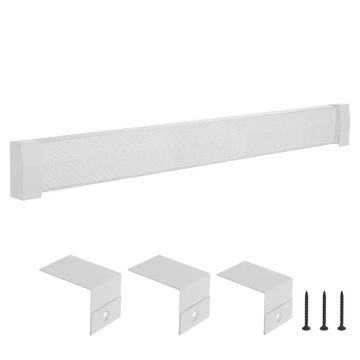 Grzejnik listwowy Premium, stalowy, biała osłona, 1832 mm