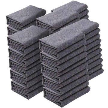 Professional recycled cotton moving blankets, 182.9x137.2 cm, 24 pcs.