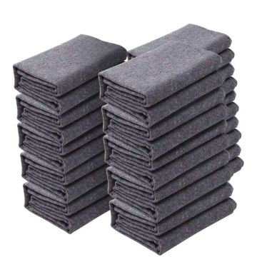 Professional recycled cotton moving blanket 182.9x137.2 cm, 12 pcs.