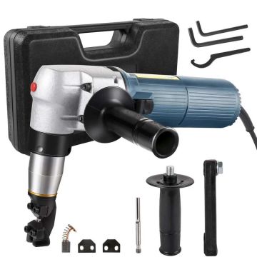 Electric metal cutter, 625 W, 1000 rpm, with replaceable blades