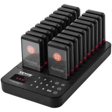 Wireless restaurant notification signal, 400 m, vibration and flashing