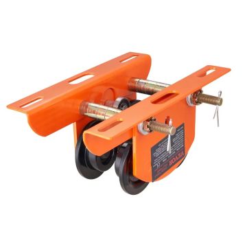 Electric hand hoist 0.5 t with double wheels, adjustable flange 6-12 cm