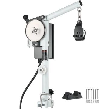 Line pulling winch, 12 V, 1200 W, 90 kg, 360° rotation, corrosion resistant