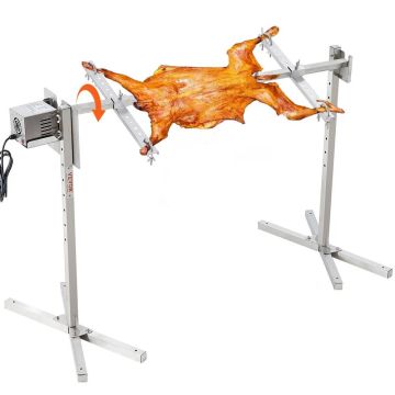 Electric barbecue set with stainless steel grill, 116.8 cm