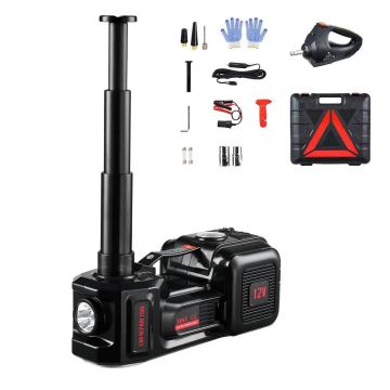 Podnośnik hydrauliczny elektryczny 5 t z diodą LED i sprężarką powietrza, 12 V