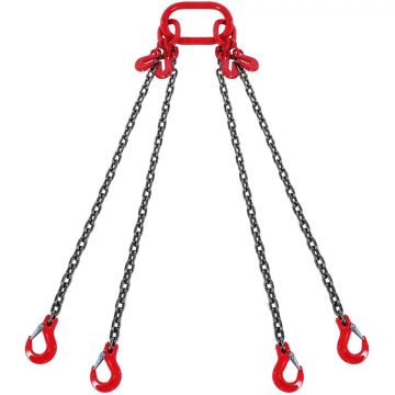 Zawiesie łańcuchowe 5/16" x 10 stóp, G80, udźwig 5 ton z hakami