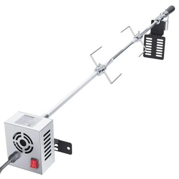Universal grill set with spit and electric motor, 81.3-99.1 cm