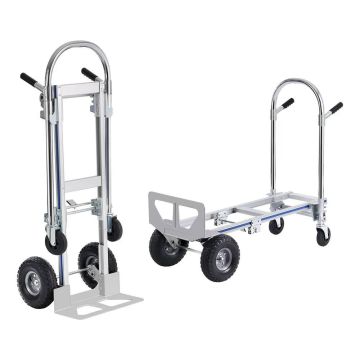 Aluminiowy składany wózek ręczny, 362,9 kg, uniwersalny wózek platformowy