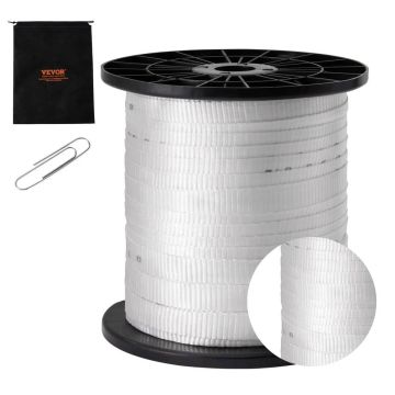 Polyester tensioning strap 3/4" x 318 ft, white, 2500 lbs capacity