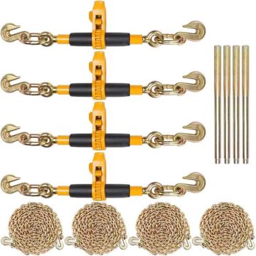 Heavy Duty Chain Binder G80, 3/8"-1/2", 12000 lbs, 4 pcs.