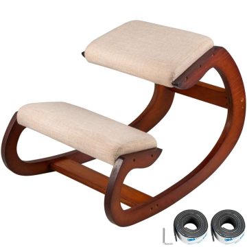 Ergonomiczny fotel klęczący z poduszką biodrową, nośność 99,8 kg