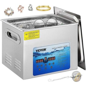 Myjka ultradźwiękowa, 15 l, timer cyfrowy, grzałka, laboratoryjna