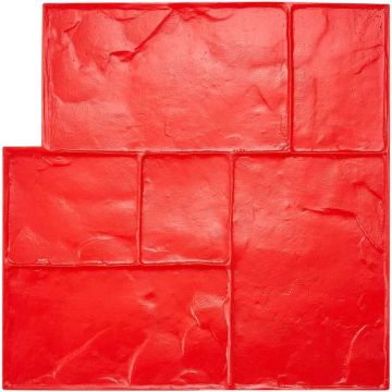 Concrete stamp mat 61x61 cm, textured polyurethane leather